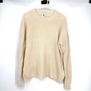 Van Kukil Pure Cashmere Sweater Knit Kashmir Chunky Capsule Quiet Luxury Size XS